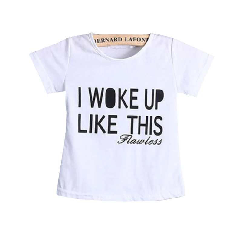 Clothing suit girls summer sports two-piece letter printed short-sleeved T-shirt + pants campus style quality children's clothes | Детская