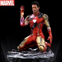 Marvel Avengers 4 Kneeling Iron Man Figam MK85 Non-luminous Figure Model Toy Ornament Doll for Youth
