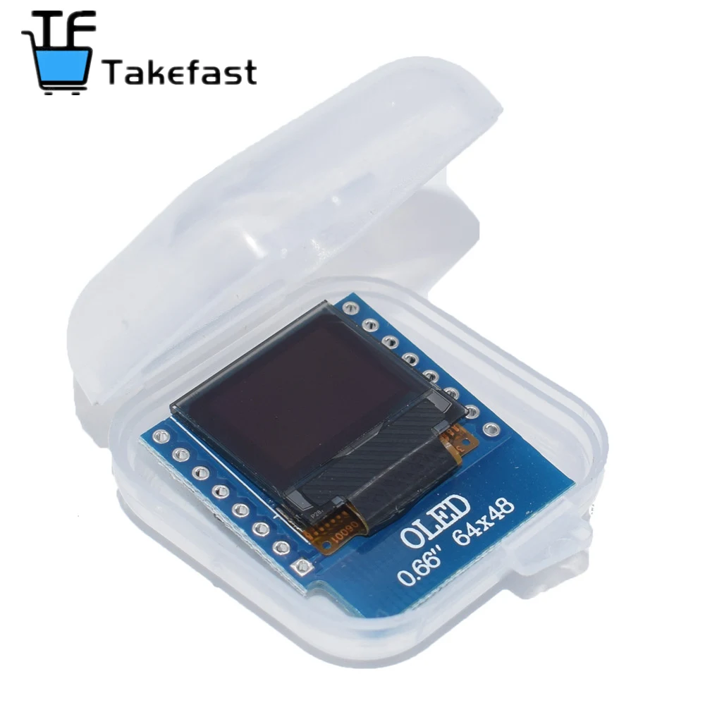 Модуль органического светодиода 0 66 дюйма для WEMOS D1 MINI ESP32 модуль AVR STM32 64x48 ЖК-экран