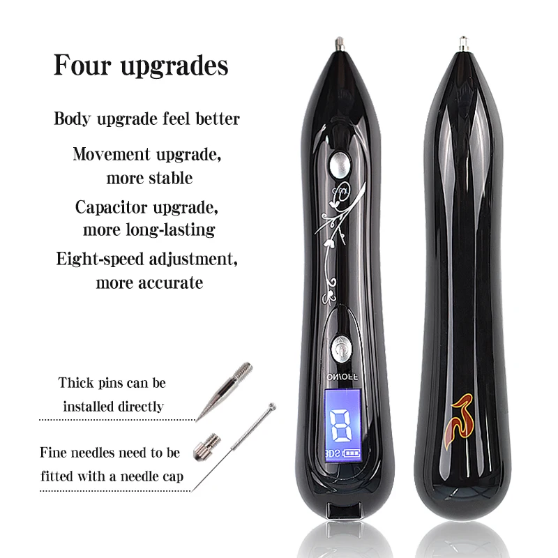 Лазерная ручка для удаления веснушек портативная плазменная с 8 режимами черных