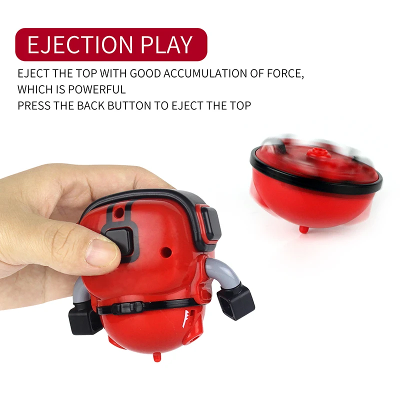 Обучающая игрушка робот вращающийся верх боевой гироскоп тяговый автомобиль в