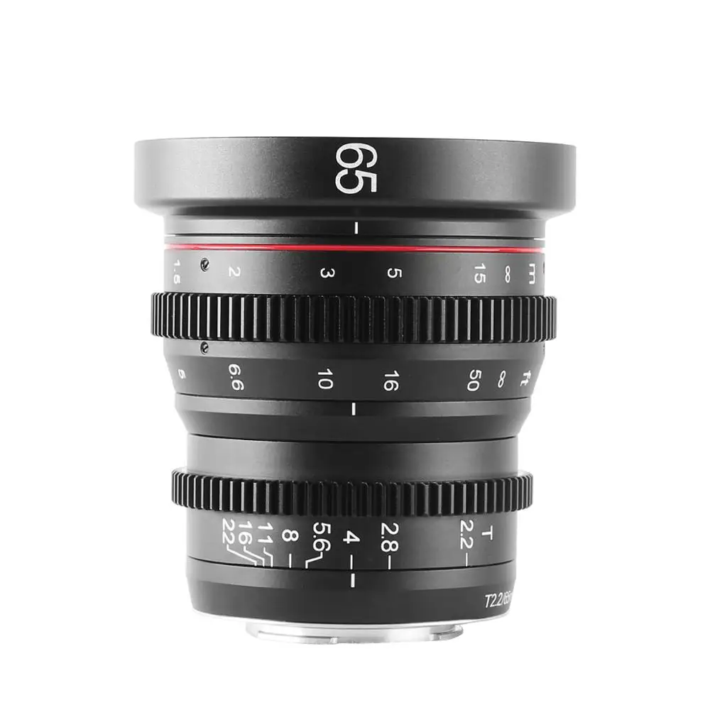 Meike 65mm T2.2 Large Aperture Manual Focus Prime 4K Cine Le