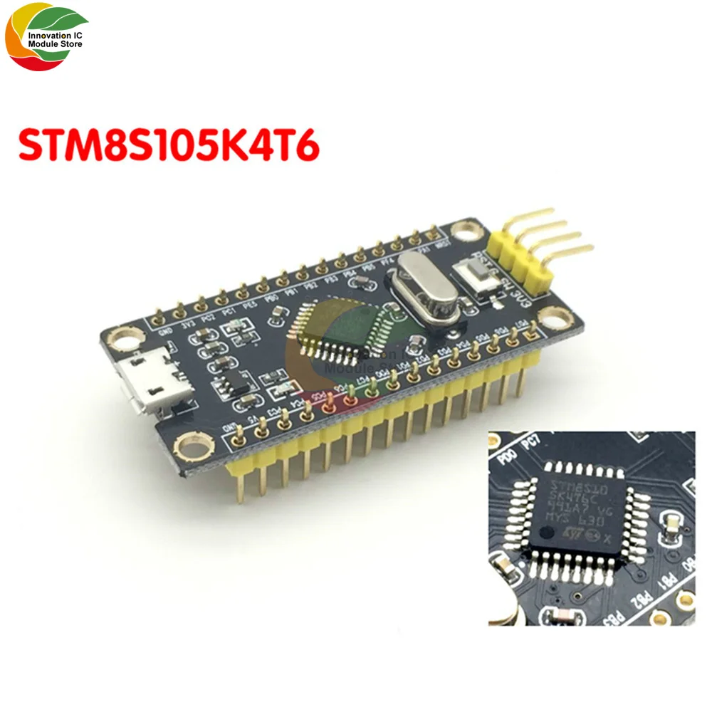 

Ziqqucu STM8S Core STM8S105K4T6 Mini System Development Board MCU Learning Moudle for Arduino Micro USB 5V