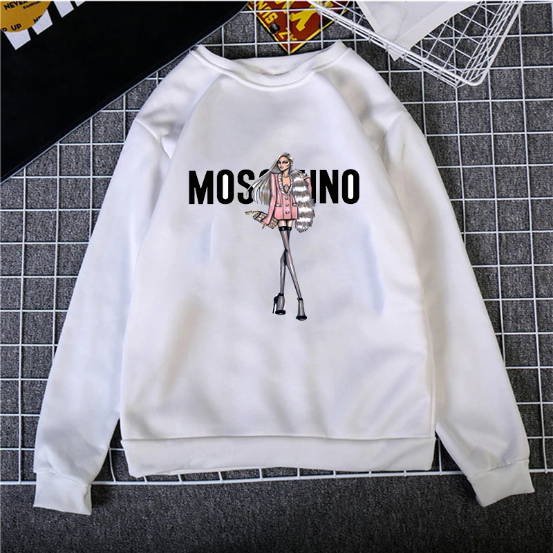 

Модный женский свободный Универсальный свитер, милый Повседневный теплый топ с длинными рукавами и рисунком аниме на Хэллоуин