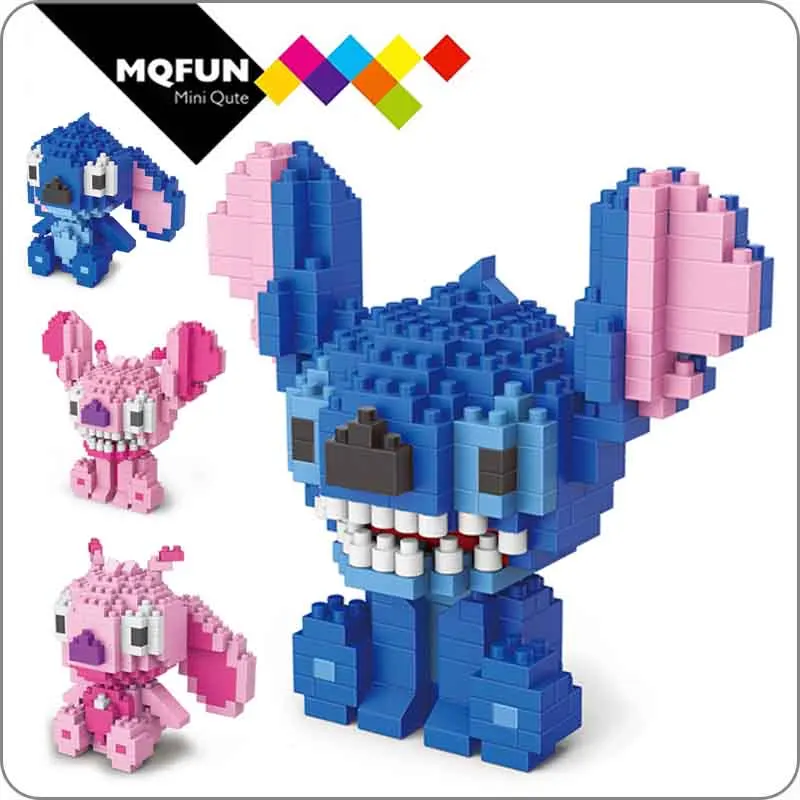 WiseHawk строительные блоки Стич аниме Kawaii мультфильм мини-блоки DIY Модель Набор для