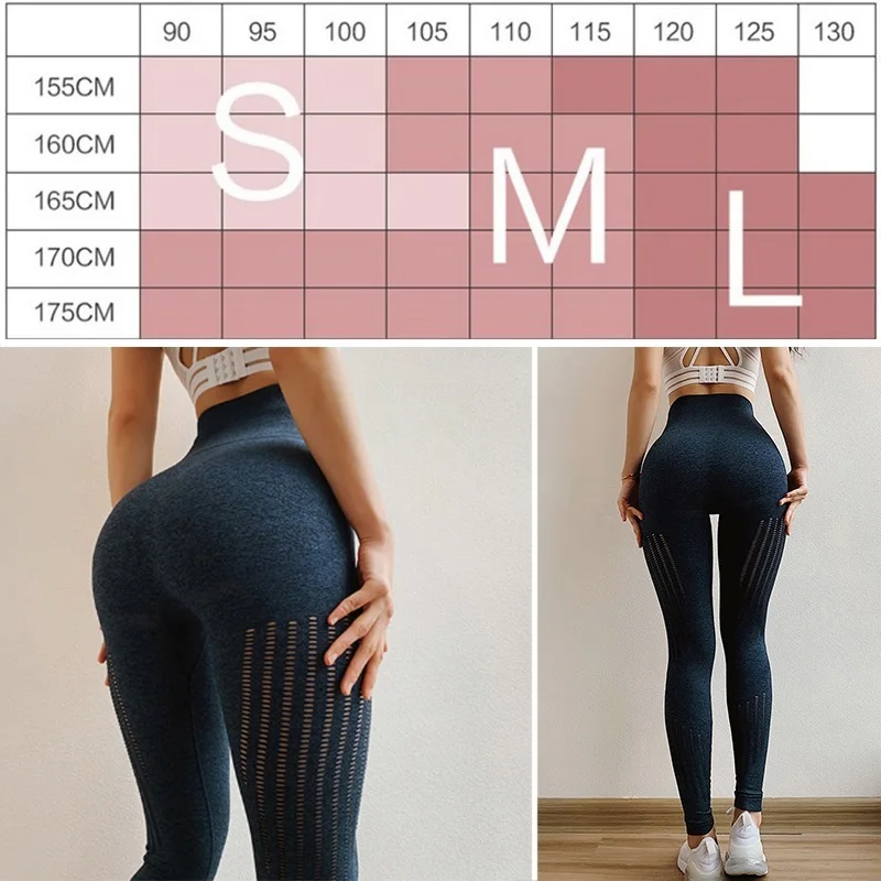 

Solid Yoga Pants Sports Leggings for Women High Waist Seamless Athletic Fitness Running Long Tights Girls Sexy Workout Trousers