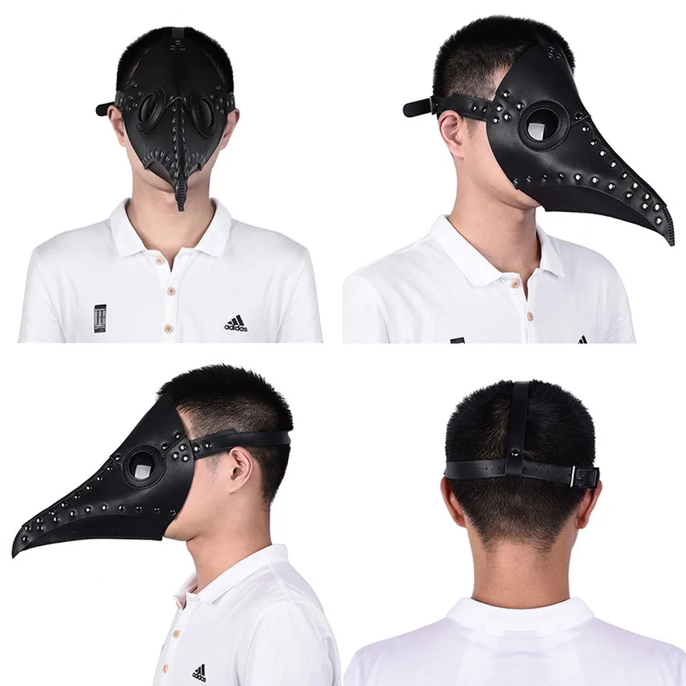 Маска для Хэллоуина светодиодный маска с птичьим ртом серия чума ретро средний