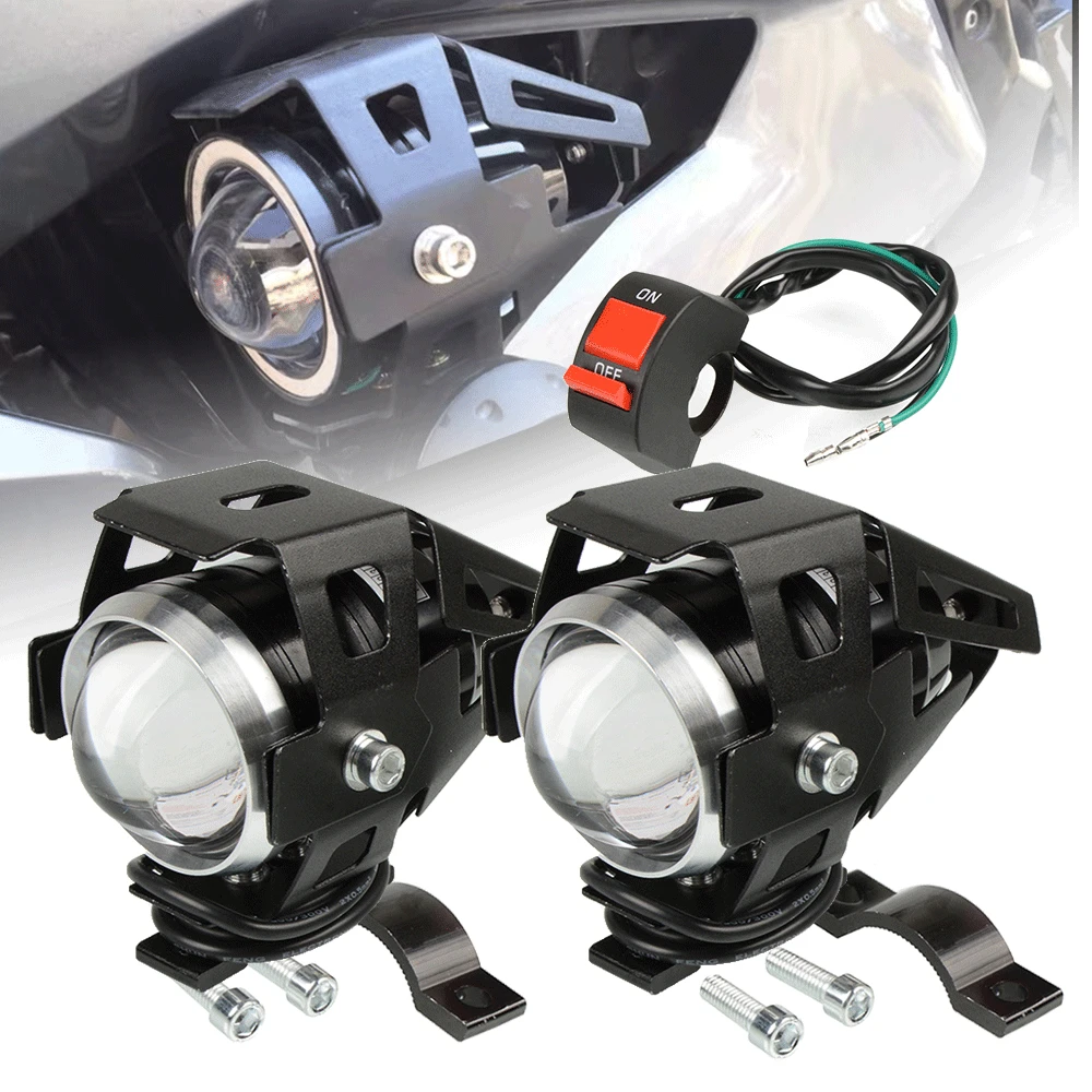 

Motorcycle Headlights U5 Headlamp Spotlights Fog Head Light Universal For Aprilia Tuono V4 R RR Factory 1000R SL750 Shiver RSV4R