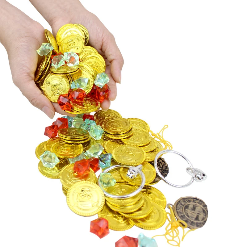 60 шт. игрушки для мальчиков моноглазый телескоп с золотыми монетами | Игрушки и
