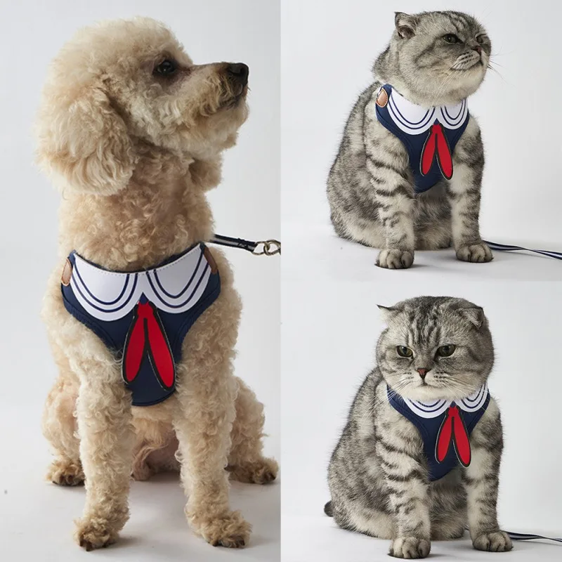 

Adjustable Breathable Dog Harness Vest Puppy Collar Cat Pet Dog Chest Strap Dog Harness Nylon Mesh Vest Harness for Dogs