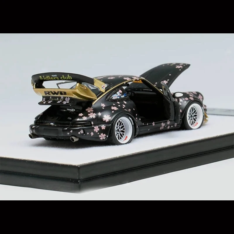 

Model Car 1/64 PGM RWB 964 Black Cherry Wide Body Refit Version Collection-2 Packing Version