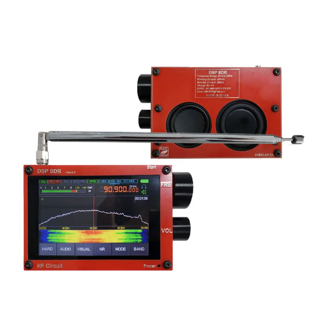 V1.10C Offical Code Thicker 3.5&ampquot 50KHz-2GHz Malachite DSP SDR Receiver Malahit Shortwave Radio With Battery Speaker | Мобильные