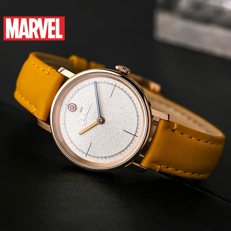 Часы женские с кожаным ремешком роскошные модные простые повседневные круглые