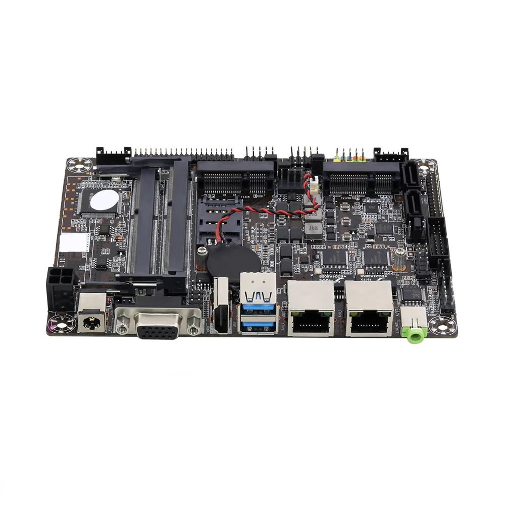 Материнская плата Intel Celeron 2955U Mini ITX DDR3L 2 * LAN 6 COM настольная материнская HDMI USB mSATA SATA