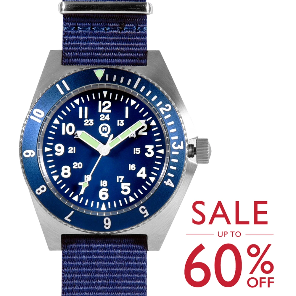

QM "Vietnam" / Platoon US Special Forces UDT Military 300M Diver Men's Outdoor Sports Men's Wrist watch SM8019B Navy Blue color
