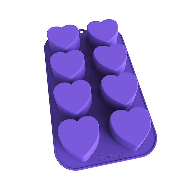 8 ячеек силиконовая форма в форме сердца для шоколада мороженого выпечки|Формы