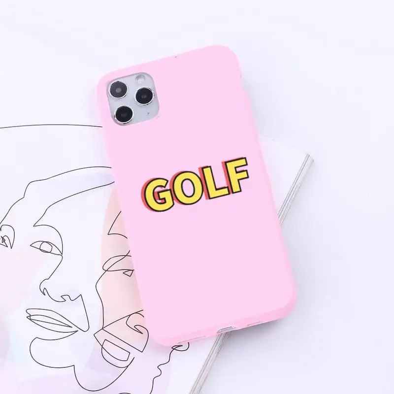 

Golf Wang Tyler Creator Phone Case Candy Color for iPhone 6 7 8 11 12 s mini pro X XS XR MAX Plus protective custom shell