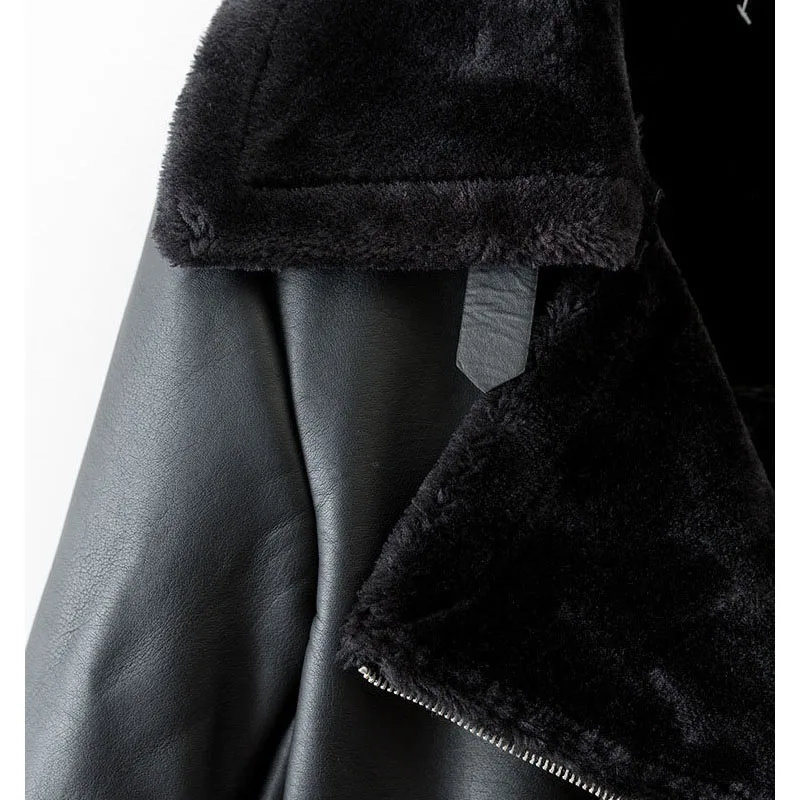 Женские зимние куртки из искусственной кожи с искусственным мехом коллекция 2019