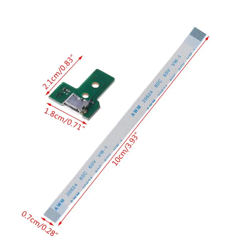 

2021 New USB Charging Port Board With 12 Pin Flex Cable For JDS-030 PS4 Controller