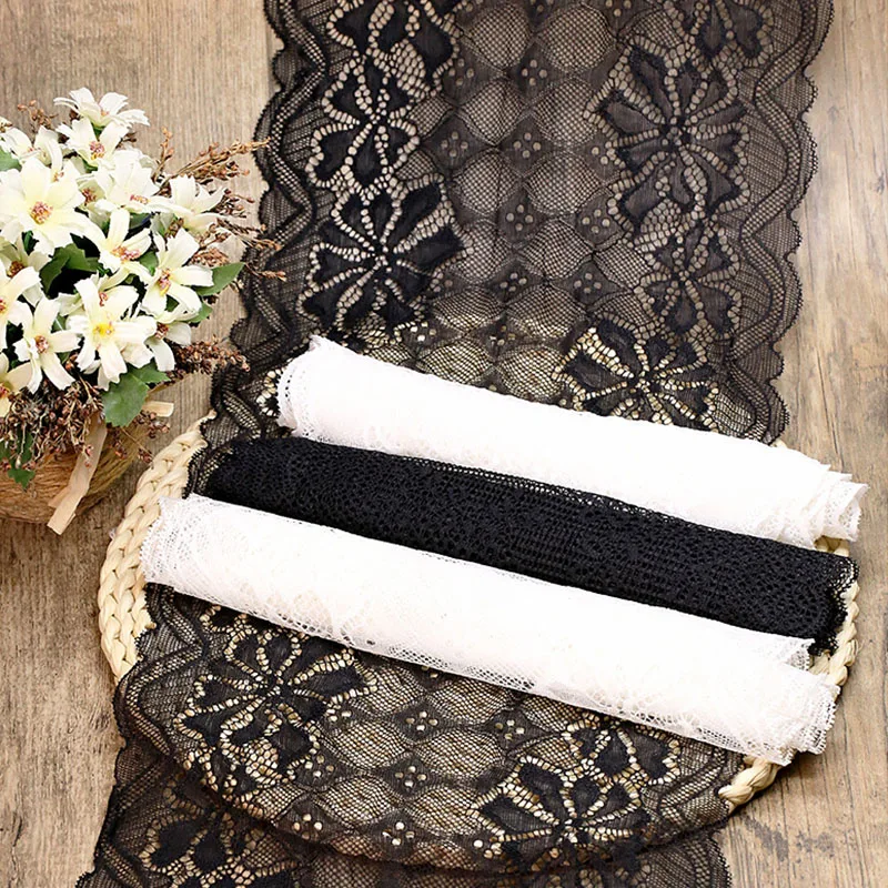 7 ярдов кружевной ткани DIY Хлопок Вязание крючком пояс плетение декоративная