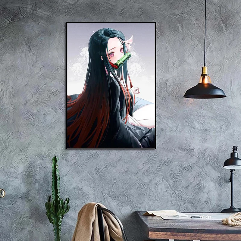 

Anime Canvas Painting Demon Killer Posters and Prints Print Art Mural Picture Modern Home Sofa Baby Room Wall Decoration Cuadros