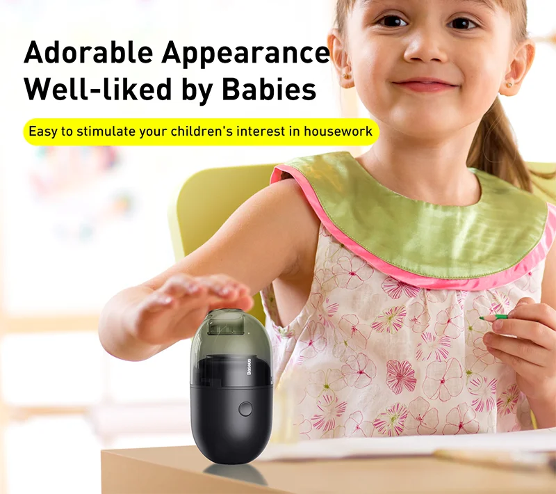 

Baseus Wireless Mini Vacuum Cleaner 1000Pa Small Handheld Car Interior Desktop Dust Cleaning Tool Portable Car Vacuum Cleaner