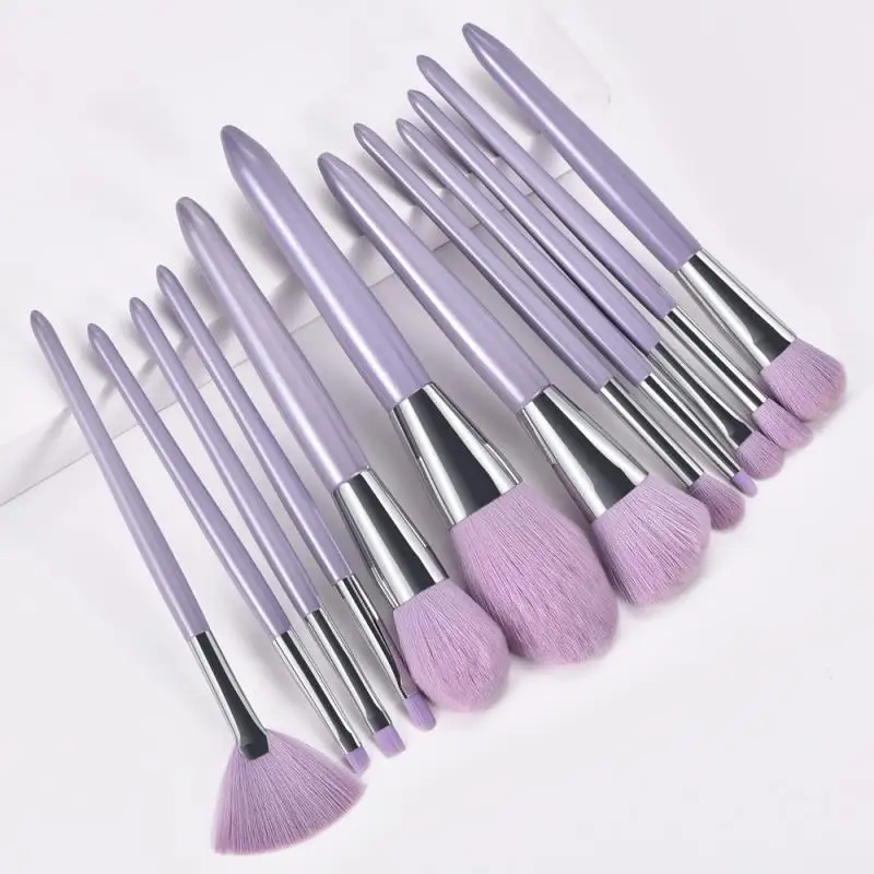 

12pcs makeup brushes set for cosmetic foundation Powder Eye Shadow Brush Eyebrow Brush Foundation Brush Blush Brush Makeup Tools