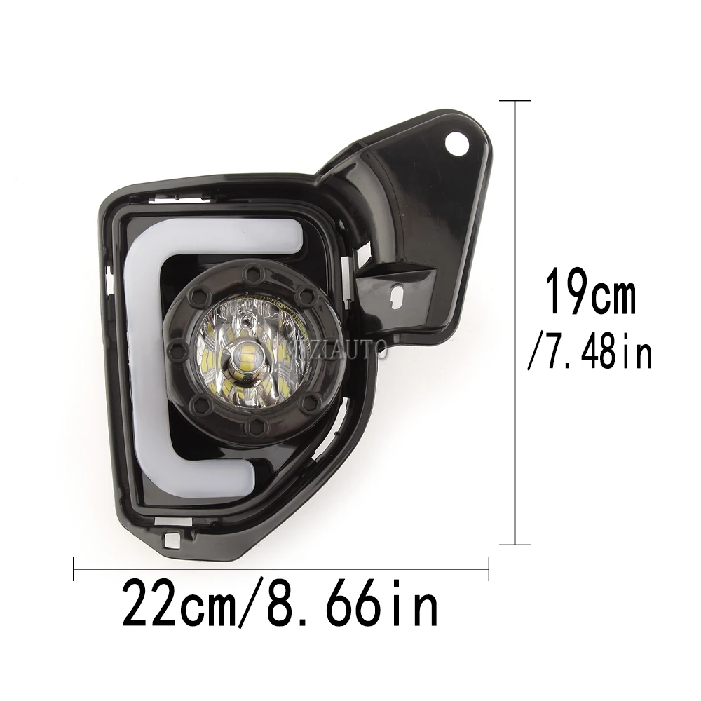 2 шт. светодиодный светодиодсветильник Противотуманные фары s DRL для Toyota Hiace 2014-18 |