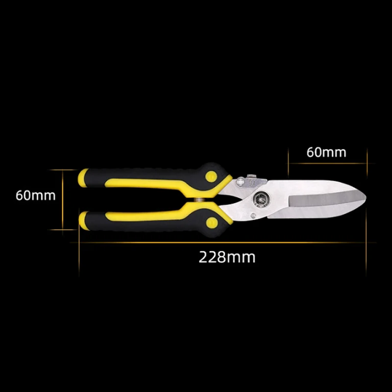 Tijeras de Metal inoxidable para electricista, tijeras de alta calidad para aviación, de 23cm tijeras electricista cizalla para metal Tijeras de hojalata Tijeras de construcción Herramientas para el hogar