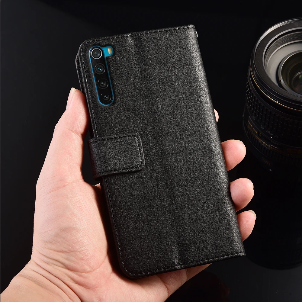 

For Xiaomi Redmi Note 8 8T Coque Kickstand Cover With Strap For Redmi Note 8T Note8 T Wallet Flip Leather Case