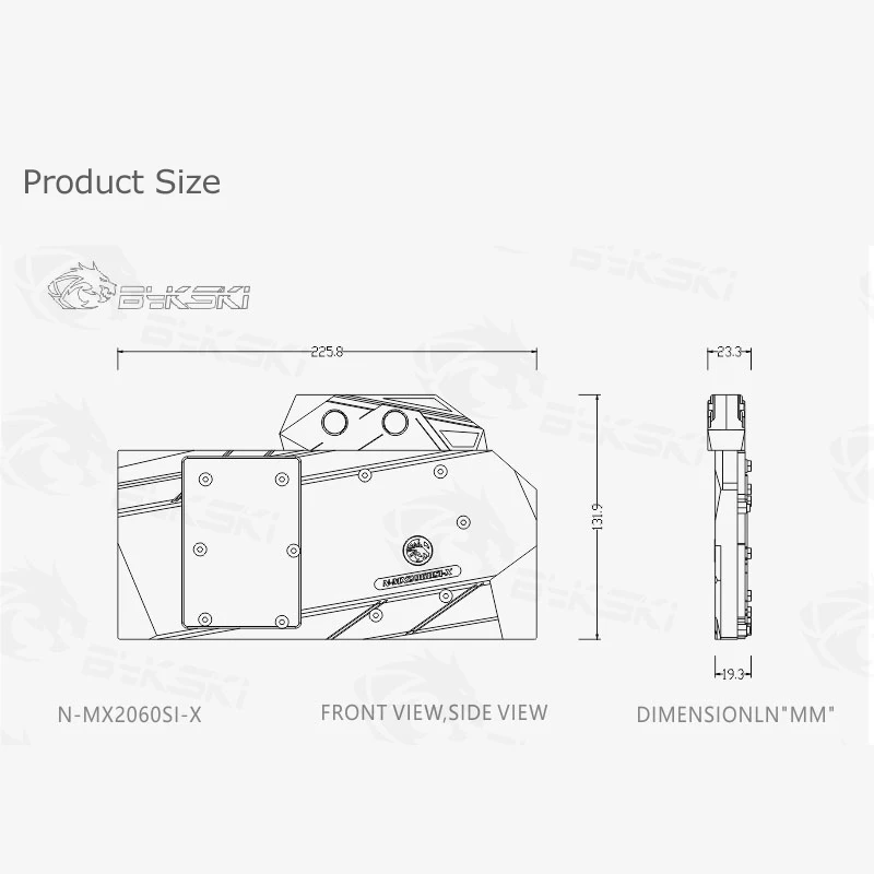 Bykski Water Block For MAXSUN GeForce RTX2060 6G V0 Support Sync Motherboard GPU Cooler Cooled Head N-MX2060SI-X | Компьютеры и офис
