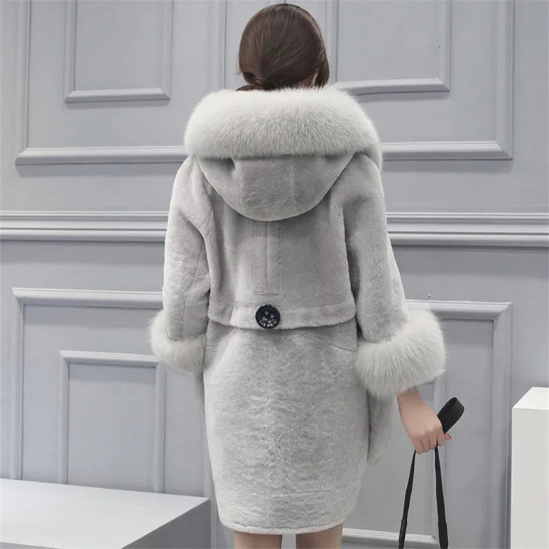Женское зимнее пальто из искусственного меха с капюшоном|Куртки меха| |
