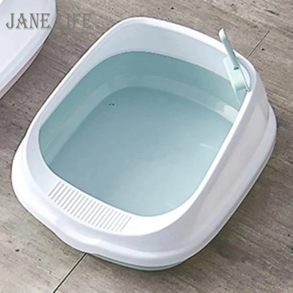 

Pet Toilet Bedpan Anti Splash Cats Litter Box Cat Tray with Scoop Kitten Dog Clean Toilette Plastic Sand Box Cat Supplies