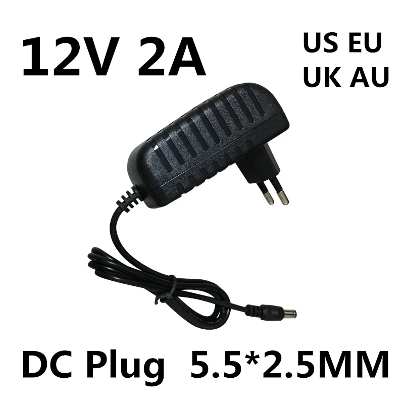 12V 2A блок питания AC/DC адаптер 12V2A для безопасности CCTV камеры системы NVR DVR конвертер