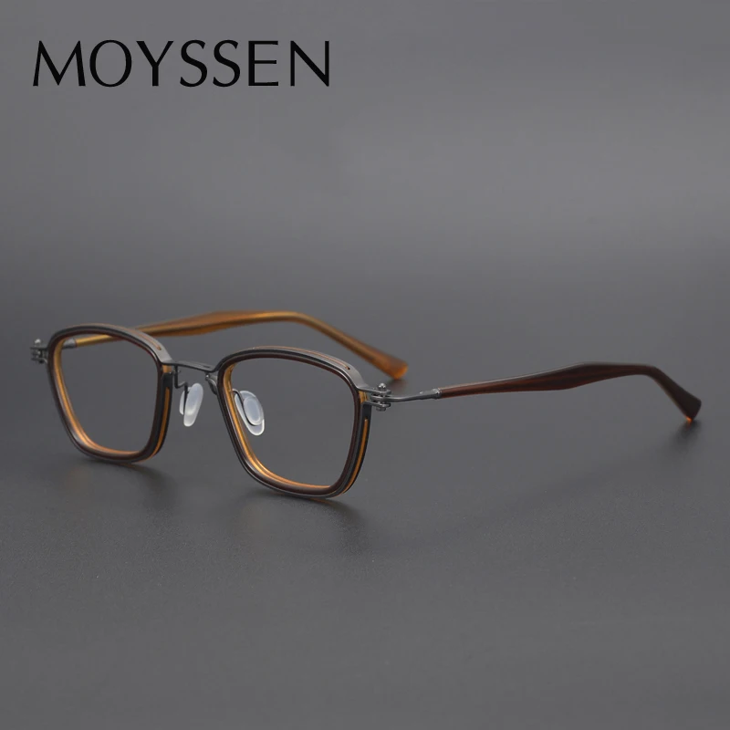 Мужские и женские очки ручной работы винтажные в квадратной оправе из ацетатного