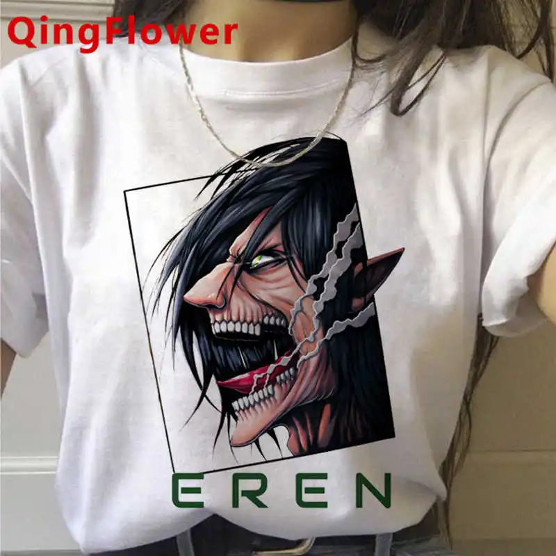 

Attack on Titan Titans Attack Shingeki No Kyojin summer top men japanese harajuku kawaii white t shirt casual t-shirt tshirt