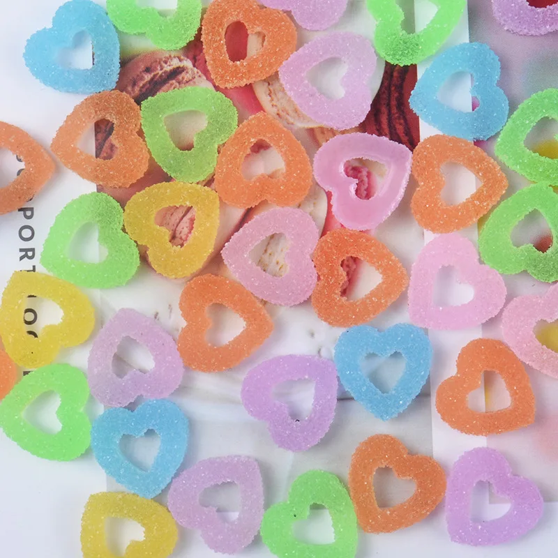 20pcs/bag Simulation Scrub Love Donuts Play Food Series Super Light Clay Cloud Slime Supplies DIY Crafts Materials Creative Toys