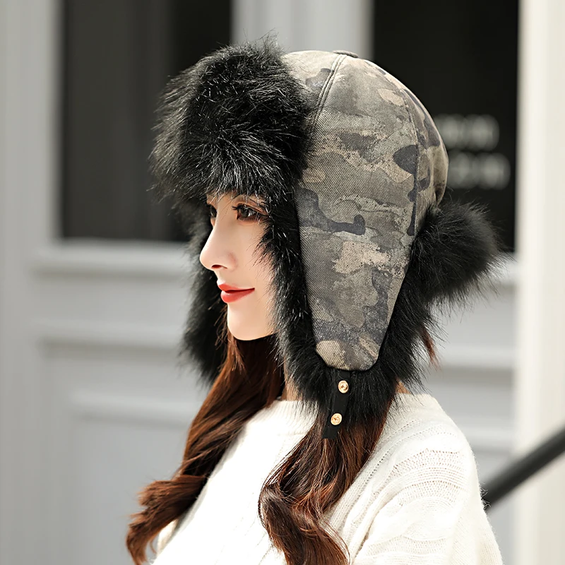 New Arrival Leather Cap Elder Men's Winter Sheepskin Hat Father Thick Warm Ear Protection Hat Male Warm Cap New Year Gift B-7138