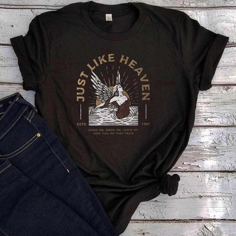

Cure Shirt Women Just Like Heaven Tshirt 2021 New Gift Music Lovers Summer Graphic Tees Women Vintage Gothic