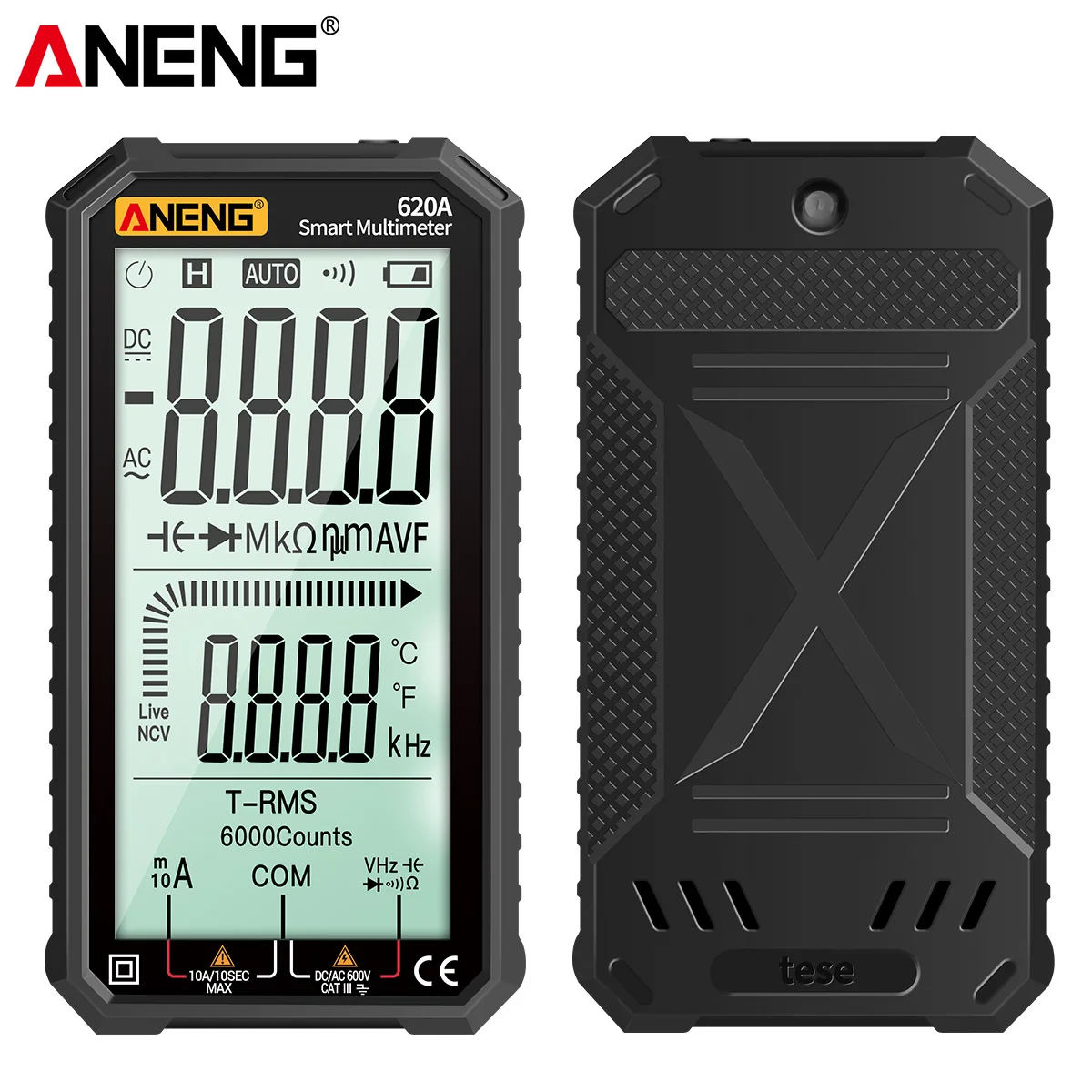 ANENG 3 5 дюймовый ЖК дисплей AC/DC Цифровой мультиметр ультрапортативный True RMS