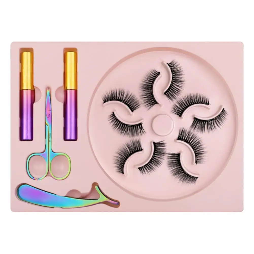 

Magnetic Eyelashes Trendy Fiber Universal Magnetic Eyeliner Eyelashes Kit for Female Faux Eyelashes Eyelash Makeup