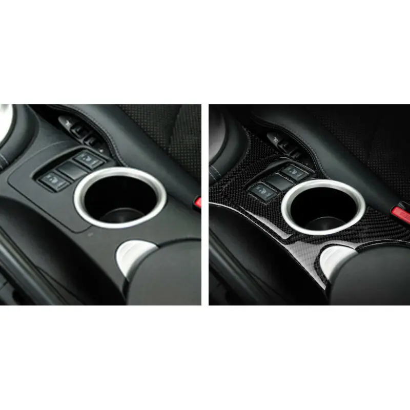 

Water-Proof Central Console Panel Trim Cover Sun-Proof Left-Handed 3PCS/Set Carbon Fiber Black Quality Durable