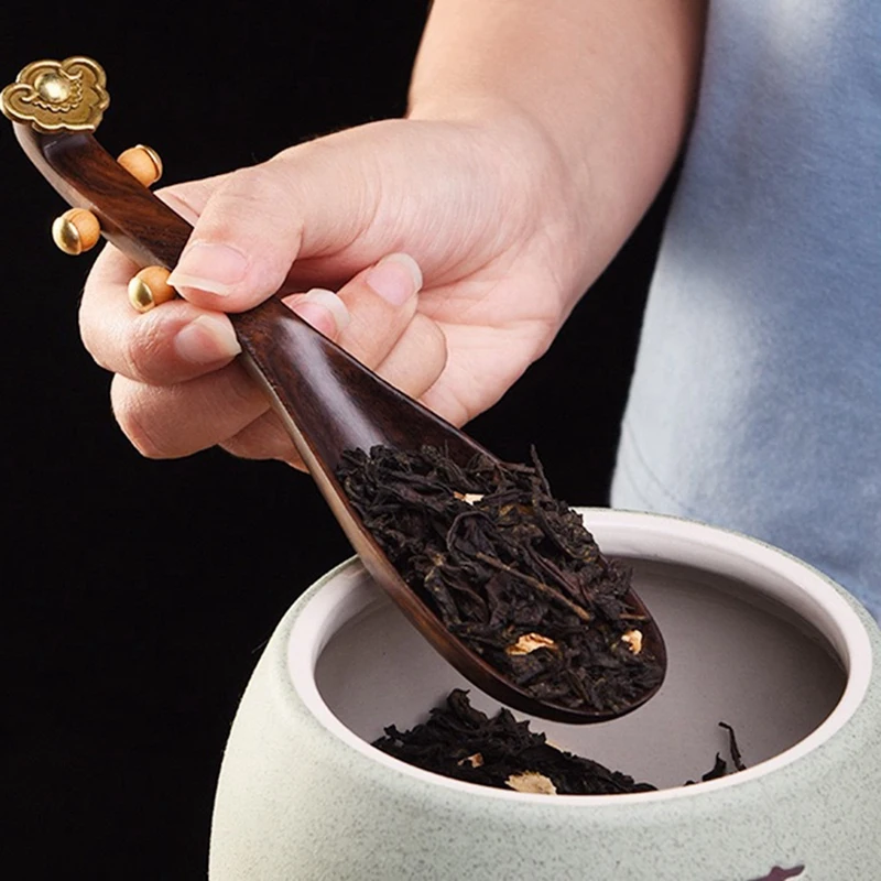 Деревянная ложка для чая зеленого сахара соль китайский инструмент Gongfu