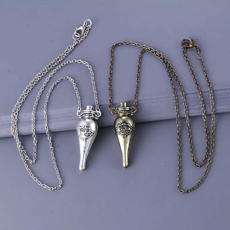 Мини-чехол для таблеток металлическая цепочка ожерелья подвеска лекарств