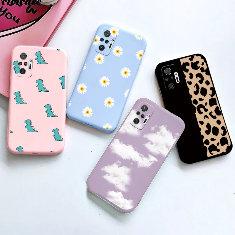 For Xiaomi Redmi Note 10 10S Pro Max Phone Case Silicone Bag Back Cover note10 10pro S Coque Bumper TPU | Мобильные телефоны и