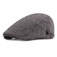 2021 autumn beret men caps women vintage boy cap cabbie gatsby cotton outdoor hats herringbone hat unisex duckbill caps blm361