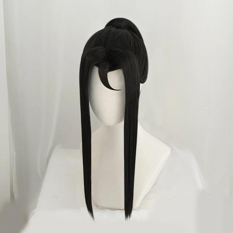 Grandmaster of Demonic Cultivation Wen Ning Long Wig Synthetic Hair Cosplay Prop Party Decor for Men Boy Gift 1 pcs | Тематическая
