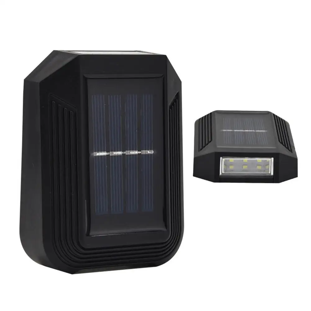 

Wall Mount Light 6LED Solar Fence Lights IP65 Waterproof Solar Wall Light For Path Stairs Garden Decorative Street Lights ABS