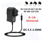 AC 110-240V DC 3V 4,5 V 5V 6V 7,5 V 8V 9V 10V 12V 15V 1A Универсальный Мощность адаптер питания Зарядное устройство для адаптера переменного тока для Светодиодный светильник полоски