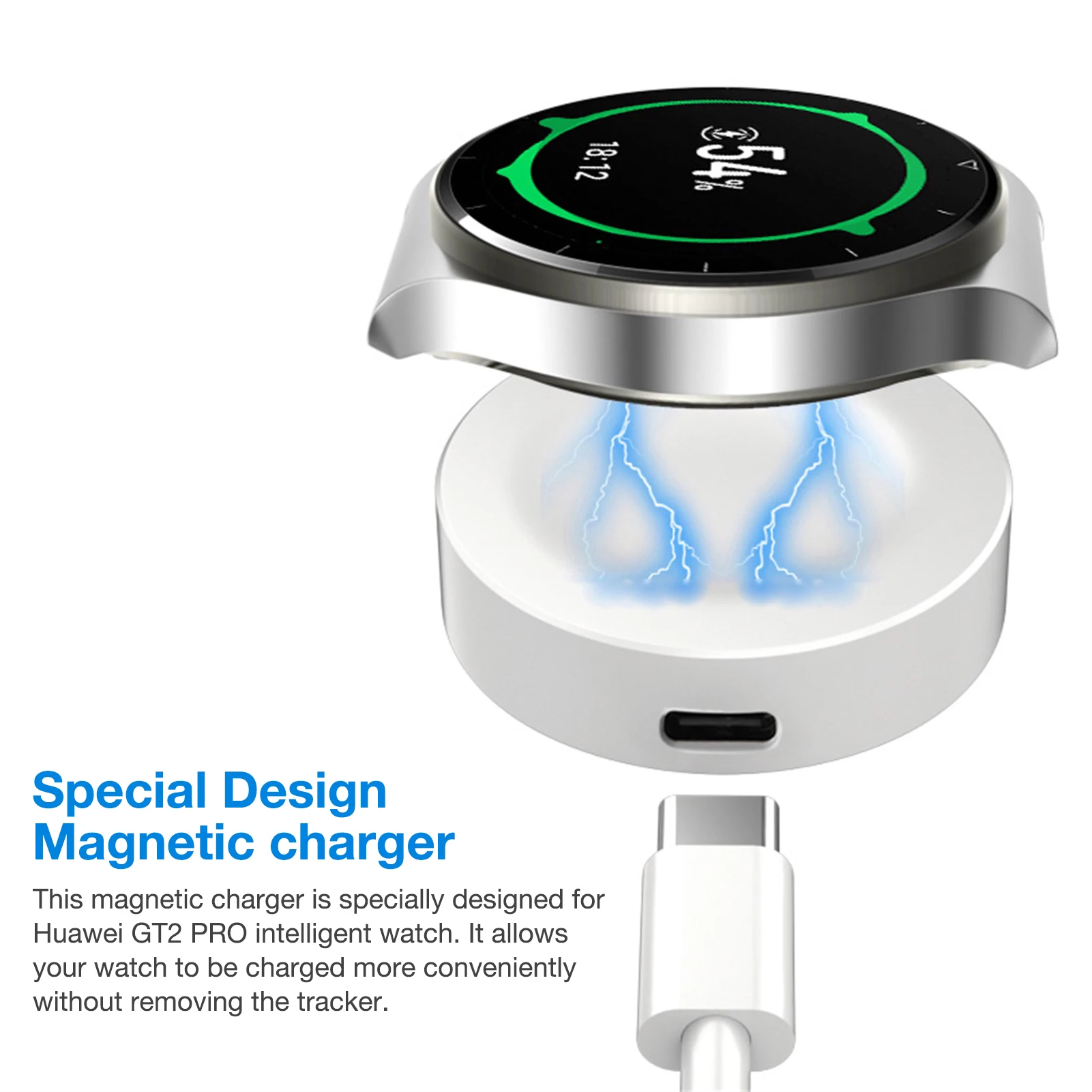 new smart watch charger for huawei gt2gt2 pro charger 1m usb chargers cable magnetic charging base cradle fast charger dock free global shipping